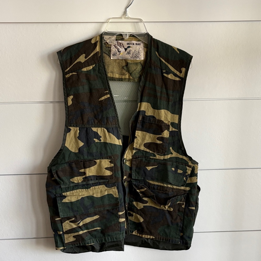 Vintage Duck Day Camouflage Hunting Vest